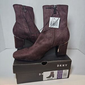 DKNY Ladies' Stretch Cavale Heeled Boot / Color Espresso/ Size 8/‎ New